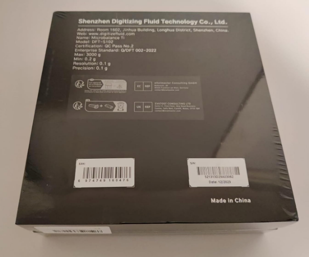 coffeenutz® difluid microbalance ti modeli terazi paket arka